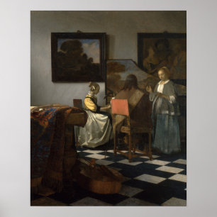 Poster O concerto (c.1664) — Vermeer