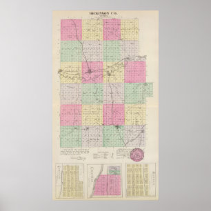 Poster O Condado de Dickinson, Kansas