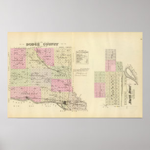 Póster O Condado de Dodge, Nebraska