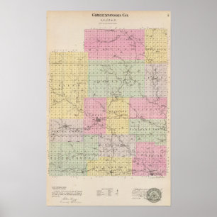 Póster O Condado de Greenwood, Kansas