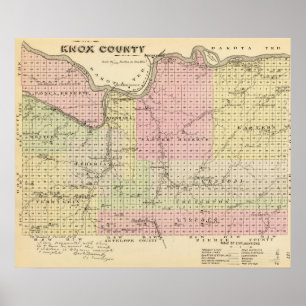 Póster O Condado de Knox, Nebraska