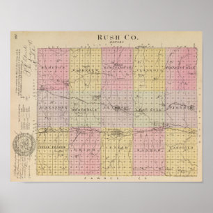 Poster O Condado de Rush, Kansas