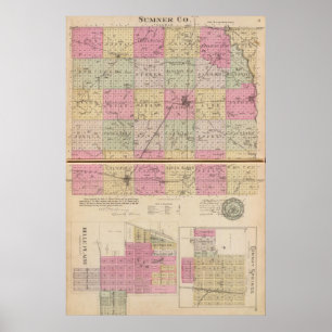 Póster O Condado de Sedgwick, Conway e Belle Plaine,