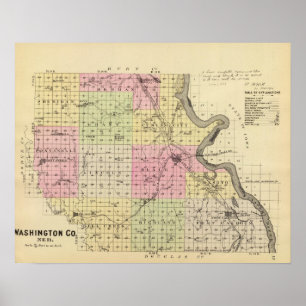 Póster O Condado de Washington, Nebraska
