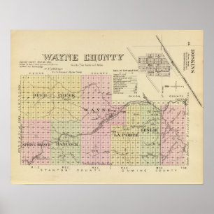 Póster O Condado de Wayne, Nebraska