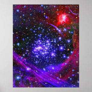 Póster O conjunto de estrela dos arcos profundamente