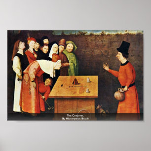 Póster O Conjurer. Por Hieronymus Bosch