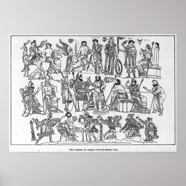 Póster O Conselho da guerra de Darius (Frente)