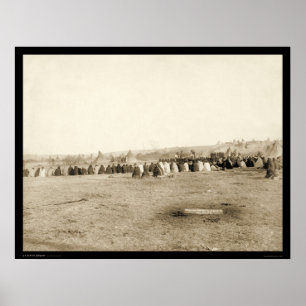 Póster O Conselho indiano de Lakota no pinho Ridge SD