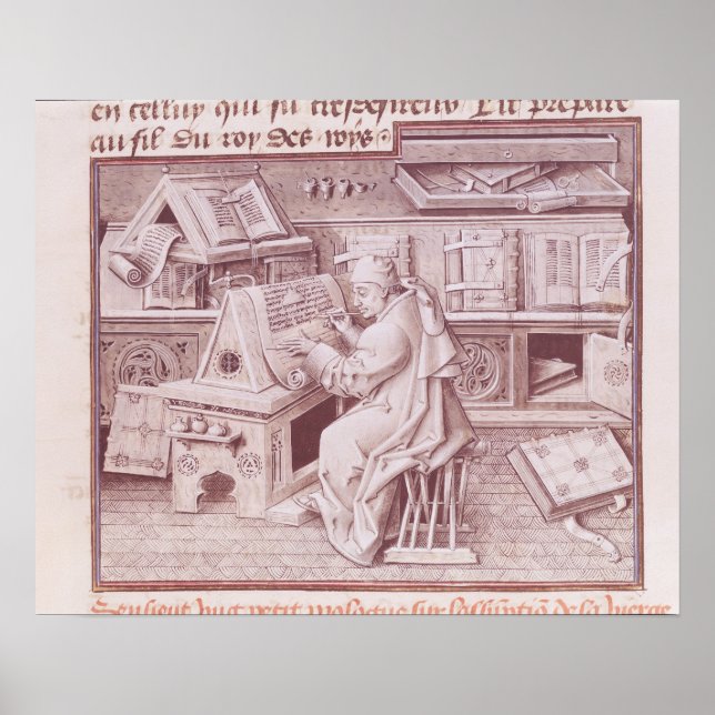 Póster O copista Jean Mielot (Frente)