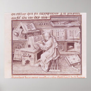 Póster O copyist Jean Mielot