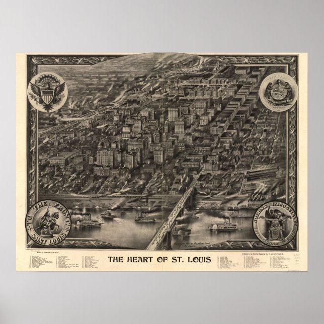 Poster O coração da Rua Louis, 1907 (Frente)