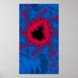 Poster O Coração De Mandelbrot Fractal Abstrato Art