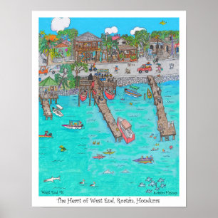 Póster O coração do West End, #8, Roatan, Honduras