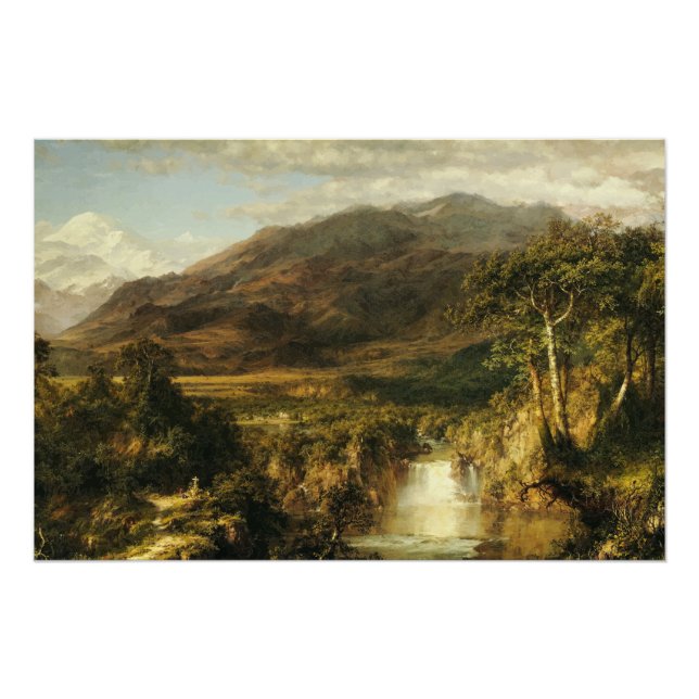 Póster O Coração dos Andes pela Igreja Frederic Edwin (Frente)