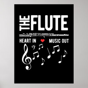 Poster O Coração Flute Na Música