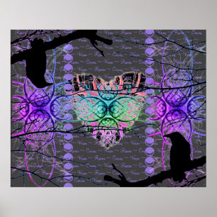 Poster O Coração Neon do Raven Negro