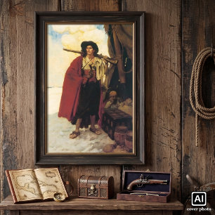Póster O corsário dos piratas do vintage era um