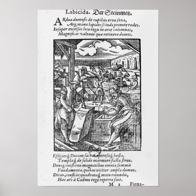 Póster O cortador de pedra (Frente)