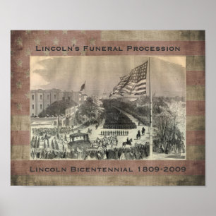 Poster O cortejo fúnebre de Abraham Lincoln