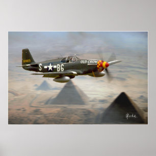 Póster "O corvo & as pirâmides "