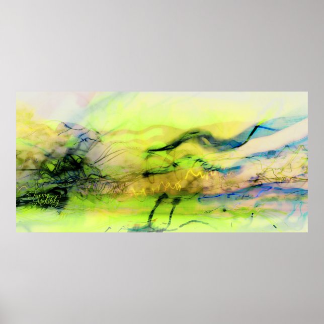 Póster O cosmos acende abstrato (Frente)