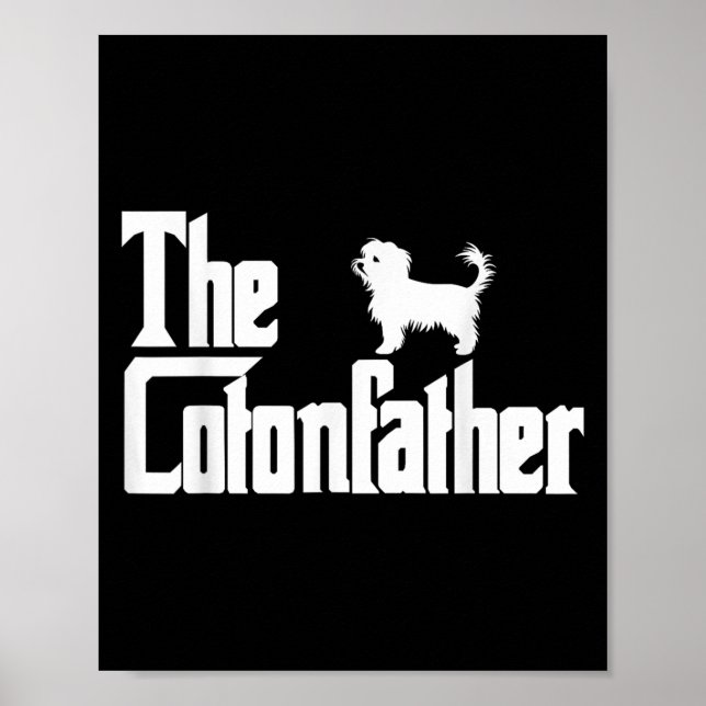 Poster O Cotonou Funny Coton De Tulear Dog Pai Shir (Frente)