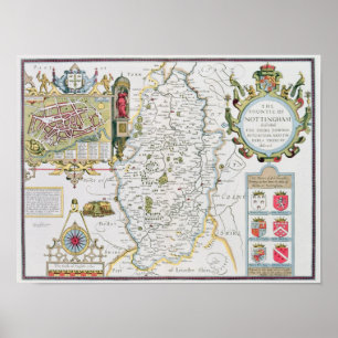 Póster O Countie de Nottingham, gravado por Jodocus