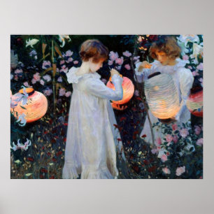 Poster O cravo de John Singer Sargent, Lily, Lily, Rosa