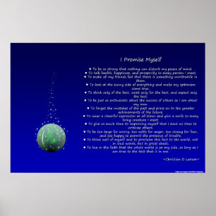 Póster O credo do optimista - esfera