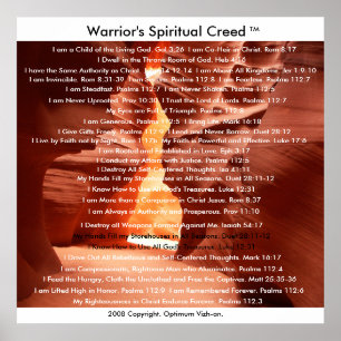 Póster O credo dos guerreiros por WarriorsCreed