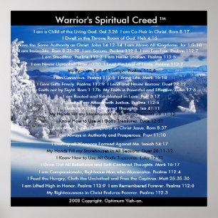 Póster O credo dos guerreiros por WarriorsCreed