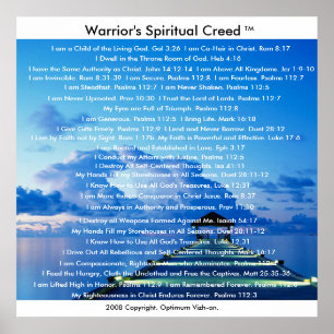 Póster O credo dos guerreiros por WarriorsCreed