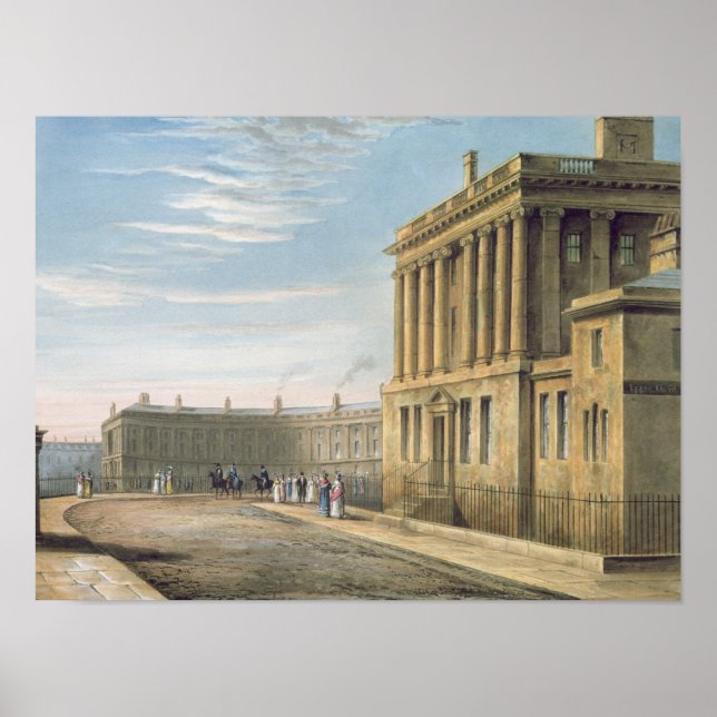 Póster O Crescente Real, Bath 1820 (Frente)