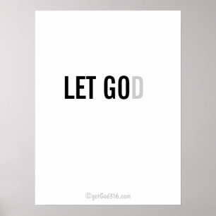 Póster O cristão cita a arte da parede de gotGod316.com