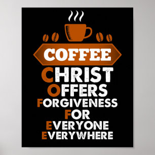 Poster O Cristo De Café Oferece Perdão Para Todos