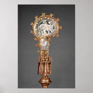 Poster O Crozier das abadessa do Cistercian