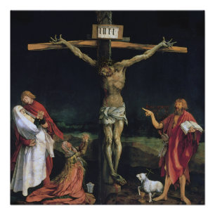 PÓSTER O CRUCIFIXO DA PEÇA DE ISENHEIM ALTAR.