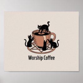 Poster O Culto de café, café Culto
