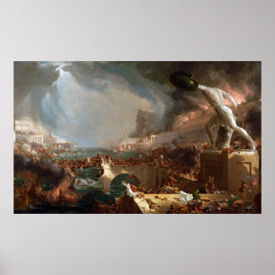 Poster O curso do Império: Destruição de Thomas Cole