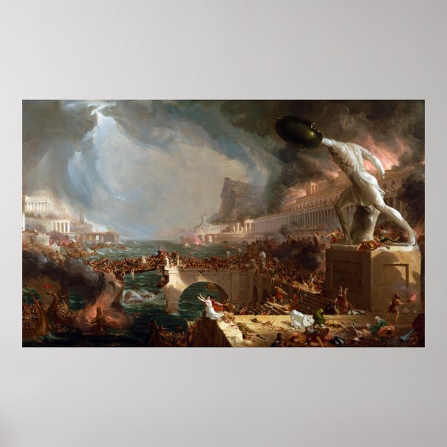 Poster O Curso do Império: Destruição de Thomas Cole (Frente)