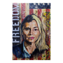 Póster O Custo da Liberdade - Arte Patriótica Americana