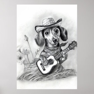 Poster O dachshund country crooner