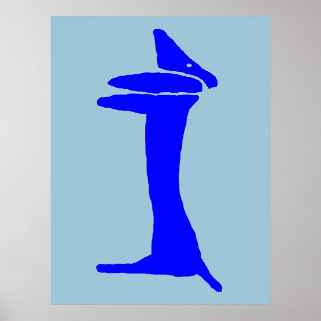 Poster O Dachshund do Cão Azul (Frente)