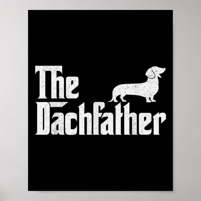 Poster O Dachshund Presentes engraçados de cachorro Wiene (Frente)