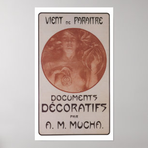Poster O ~ de Alphonse Mucha documenta Decoratifs 1902