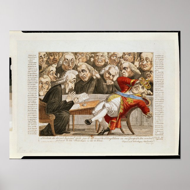 Póster O decreto imperial a George III (Frente)