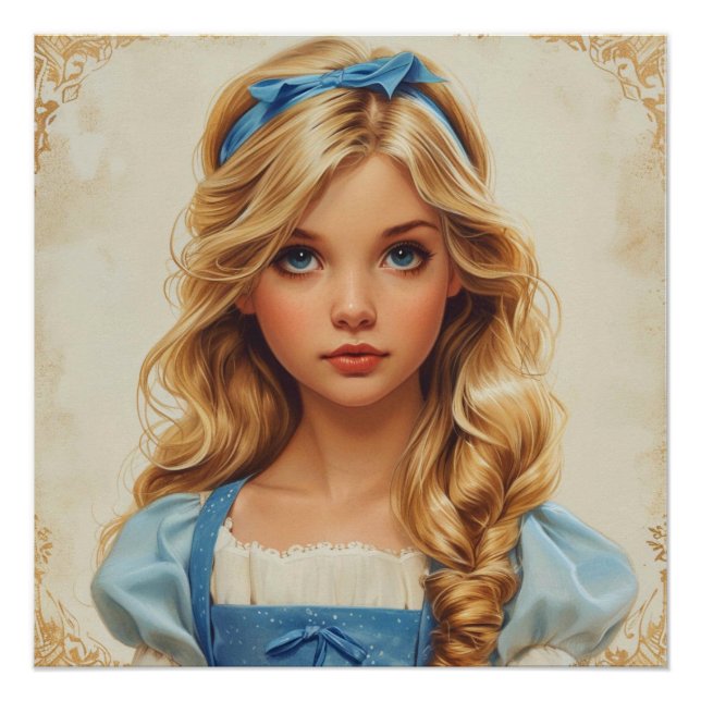 Póster O Delírio Fantasioso de Alice: Fantasia do País da (Frente)