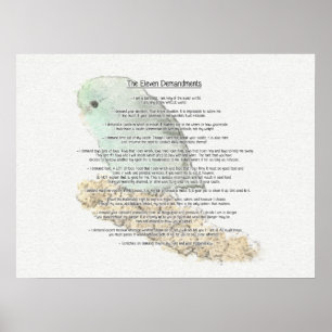 Poster O Demandments de Parrotlets onze