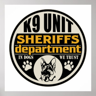 Póster O departamento de xerife da unidade K9
